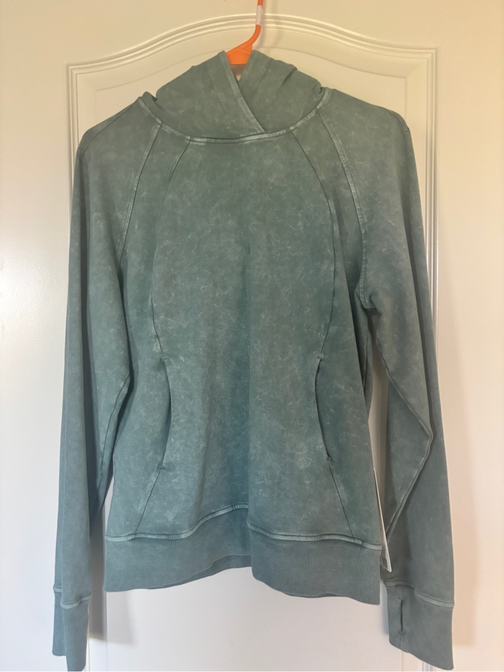 lululemon athletica Washed Sage Cross-Neck Pullover Hoodie
